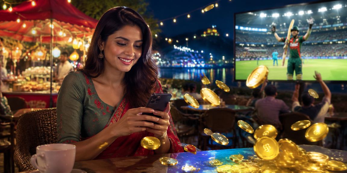 রাঙামাটিতে রাতের বাজারে ক্রিকেট বেটিং অফার উপভোগ করছেন খেলোয়াড়